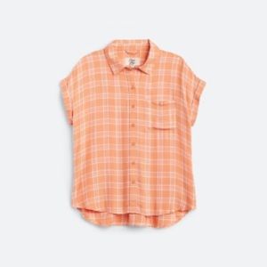 Cosmic Blue Love Ava button down woven top